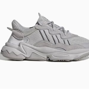 Adidas Kids Light Gray Sneakers
